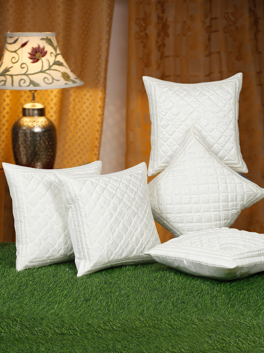 SELF PATTERENED POLYESTER FABRIC CUSHION COVERS image 0