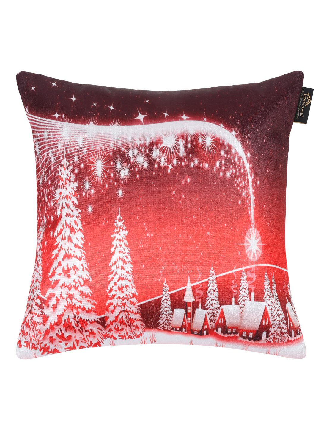 Soft velvet , Abstract Red & White  ,pack of 5 , zipper image 4