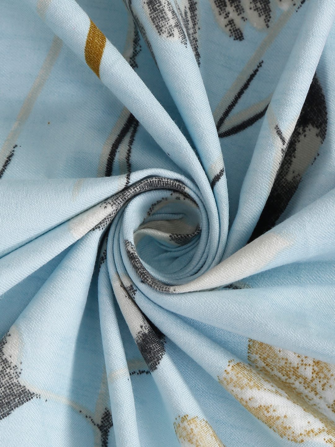 Hosta Homes Floral Design Multicolored Bed Sheet With Pillow Covers image 4