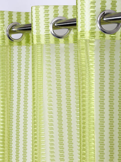 Floral Design Window Curtain Pack of 3 image 2