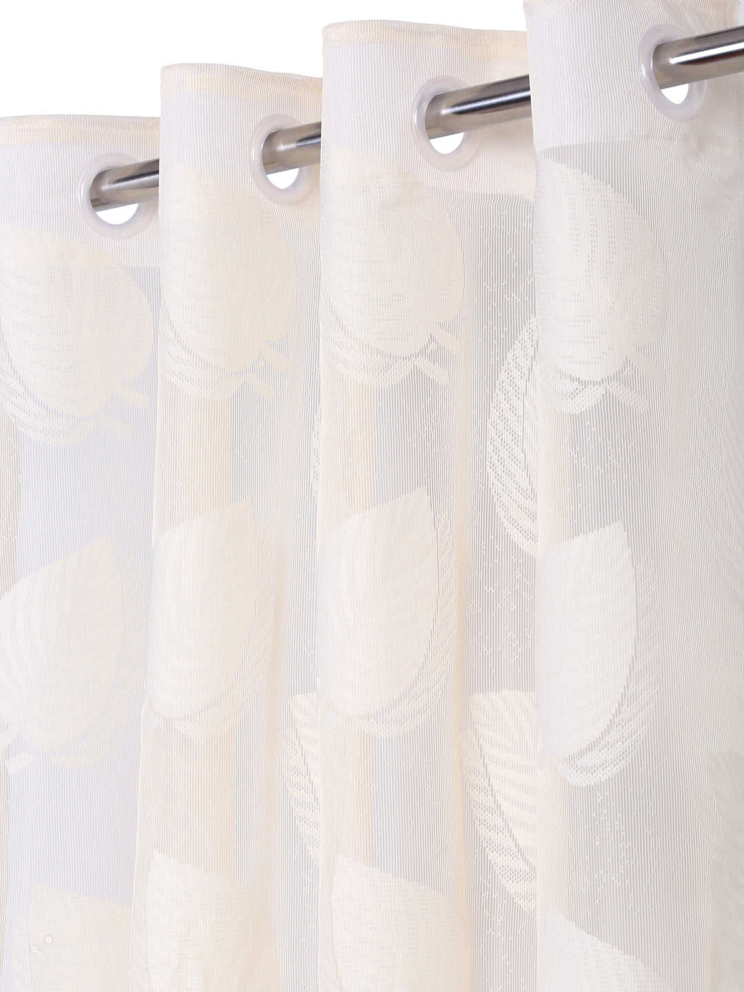 Floral Design Window Curtain Pack of 2 image 1