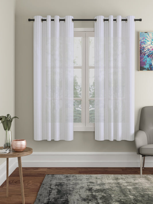Geometric Design Window Curtain Pack of 2 image 0
