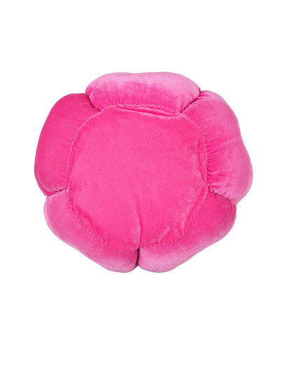 HOSTA HOMES Set Of 2 Pink Velvet Flower Shaped Cushions image 3