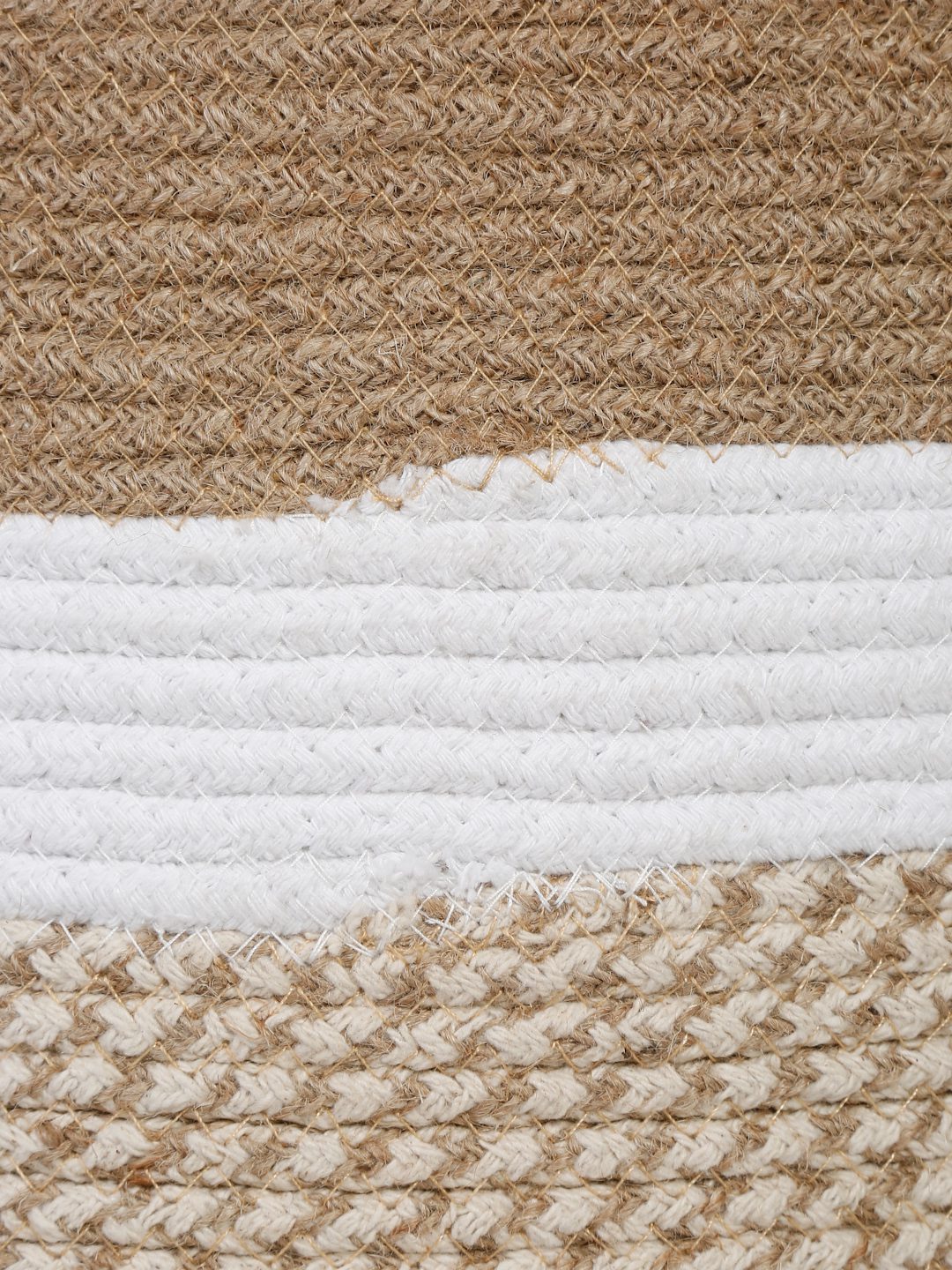 JUTE COTTON HAND WOVEN LAUNDRY HAMPER WITH COVER BY HOSTA HOMES image 2