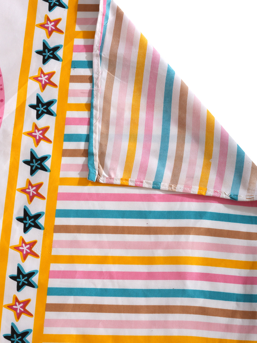 Hosta Homes Dolphin Star Multicolored Kids Bed Sheet With Pillow Cover image 4