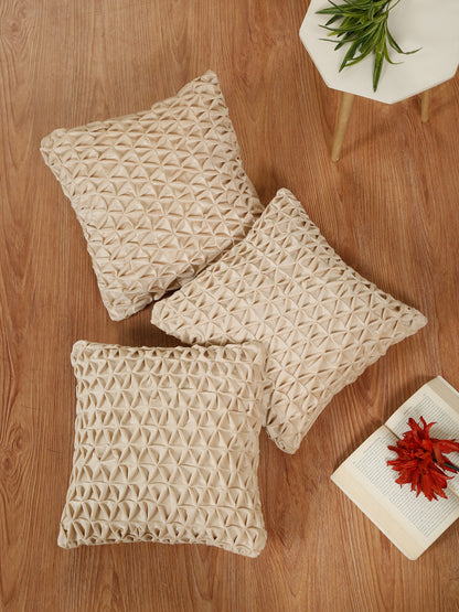 SOFT VELVET HAND CRATFED CUSHION COVERS ( 16 X 16 INCH )