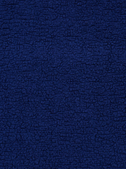 Blue Luxury Ultra Soft Embossed Sherpa Double Bed Blanket