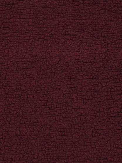 Maroon Luxury Ultra Soft Embossed Sherpa Double Bed Blanket