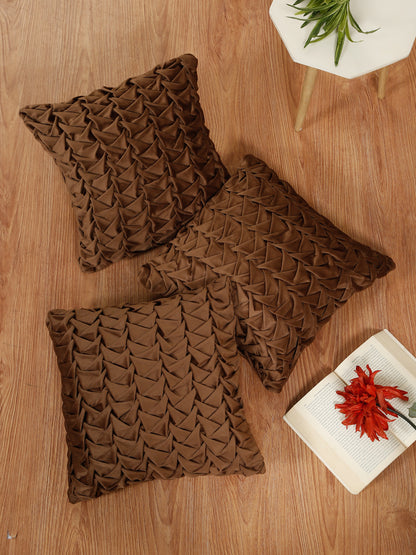 SOFT VELVET HAND CRATFED CUSHION COVERS ( 16 X 16 INCH )