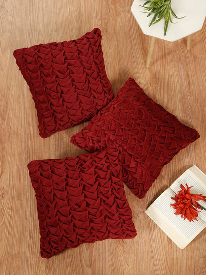 SOFT VELVET HAND CRATFED CUSHION COVERS ( 16 X 16 INCH )