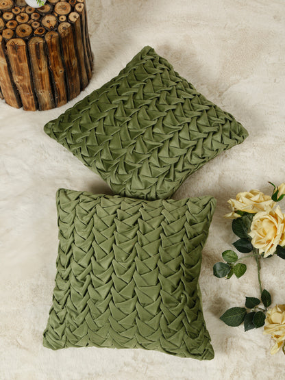 SOFT VELVET HAND CRATFED CUSHION COVERS ( 16 X 16 INCH )