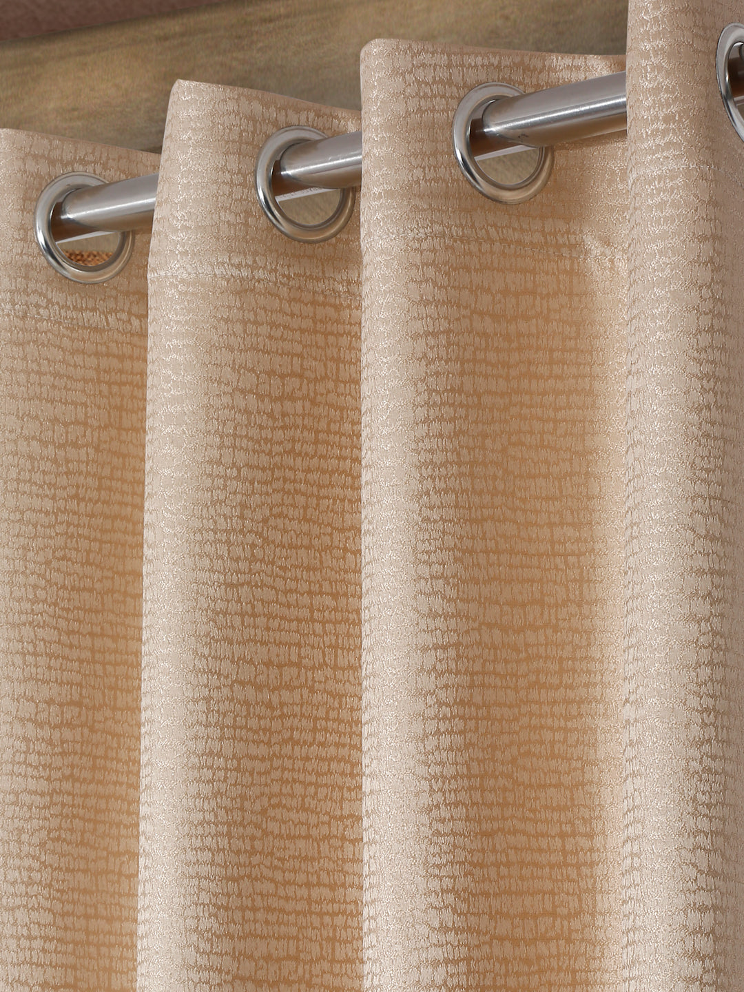 Self Design Polyester Blackout Curtains  (PACK OF 1)
