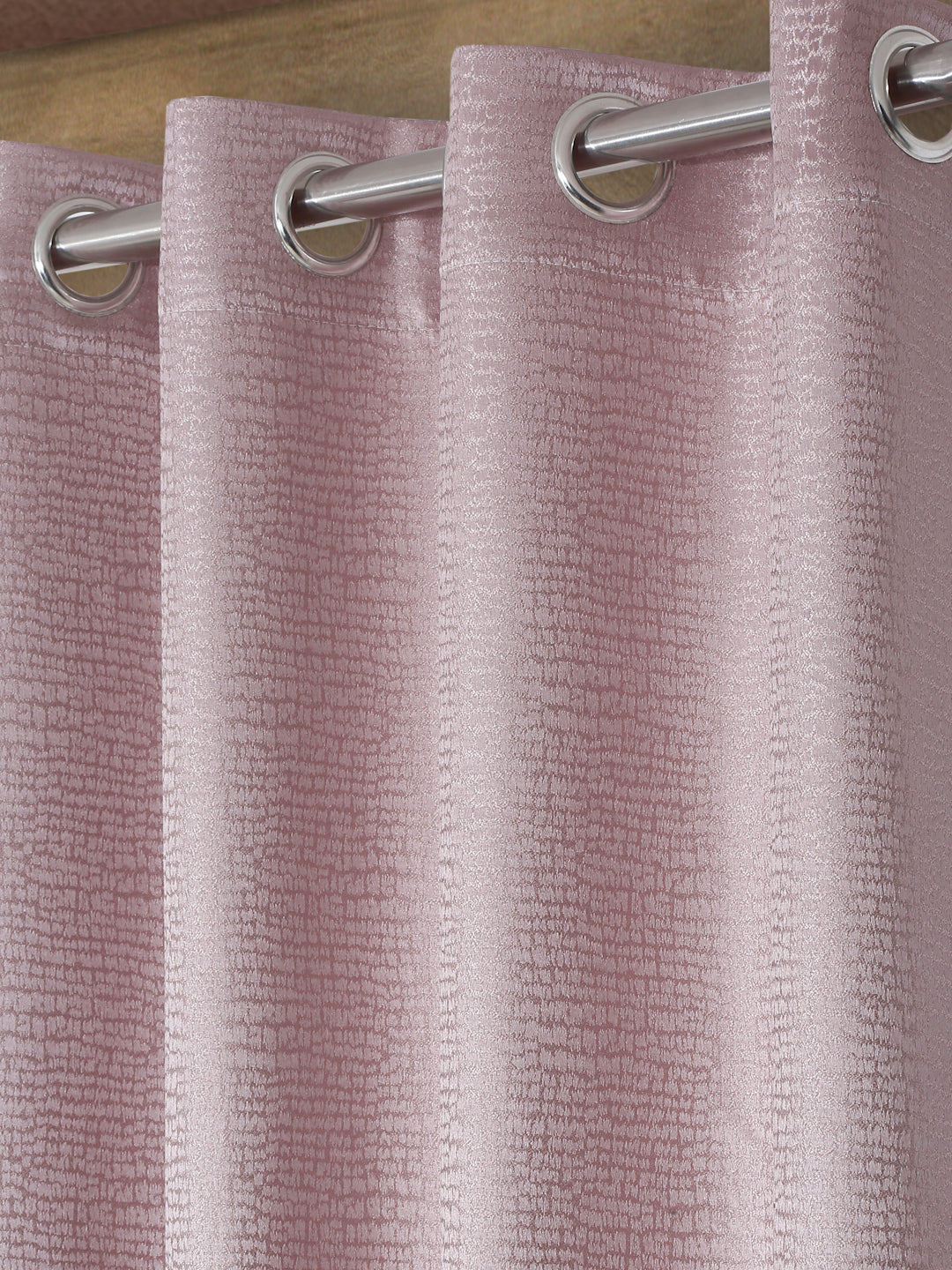 Self Design Polyester Blackout Curtains  (PACK OF 1)