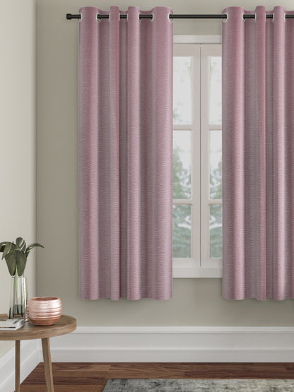 Self Design Polyester Blackout Curtains  (PACK OF 1)