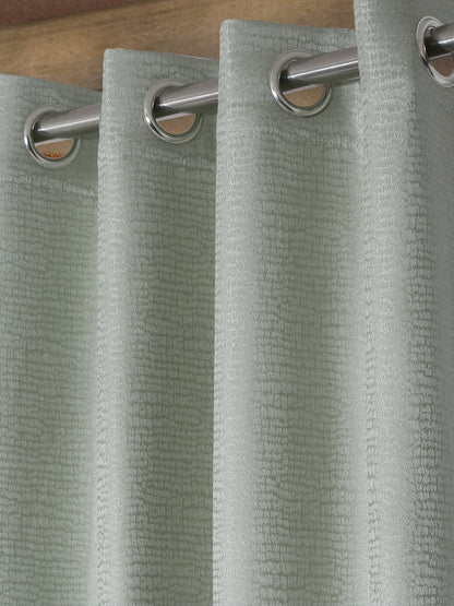 Self Design Polyester Blackout Curtains  (PACK OF 1)