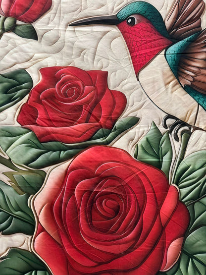 Soft Fabric 7D Quilted Printed Double Bed Sheet with 2 Pillow Covers