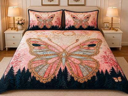 Soft Fabric 7D Pattern Printed Double Bed Sheet with 2 Pillow Covers