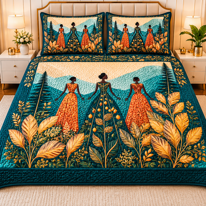 Soft Fabric 7D Pattern Printed Double Bed Sheet with 2 Pillow Covers