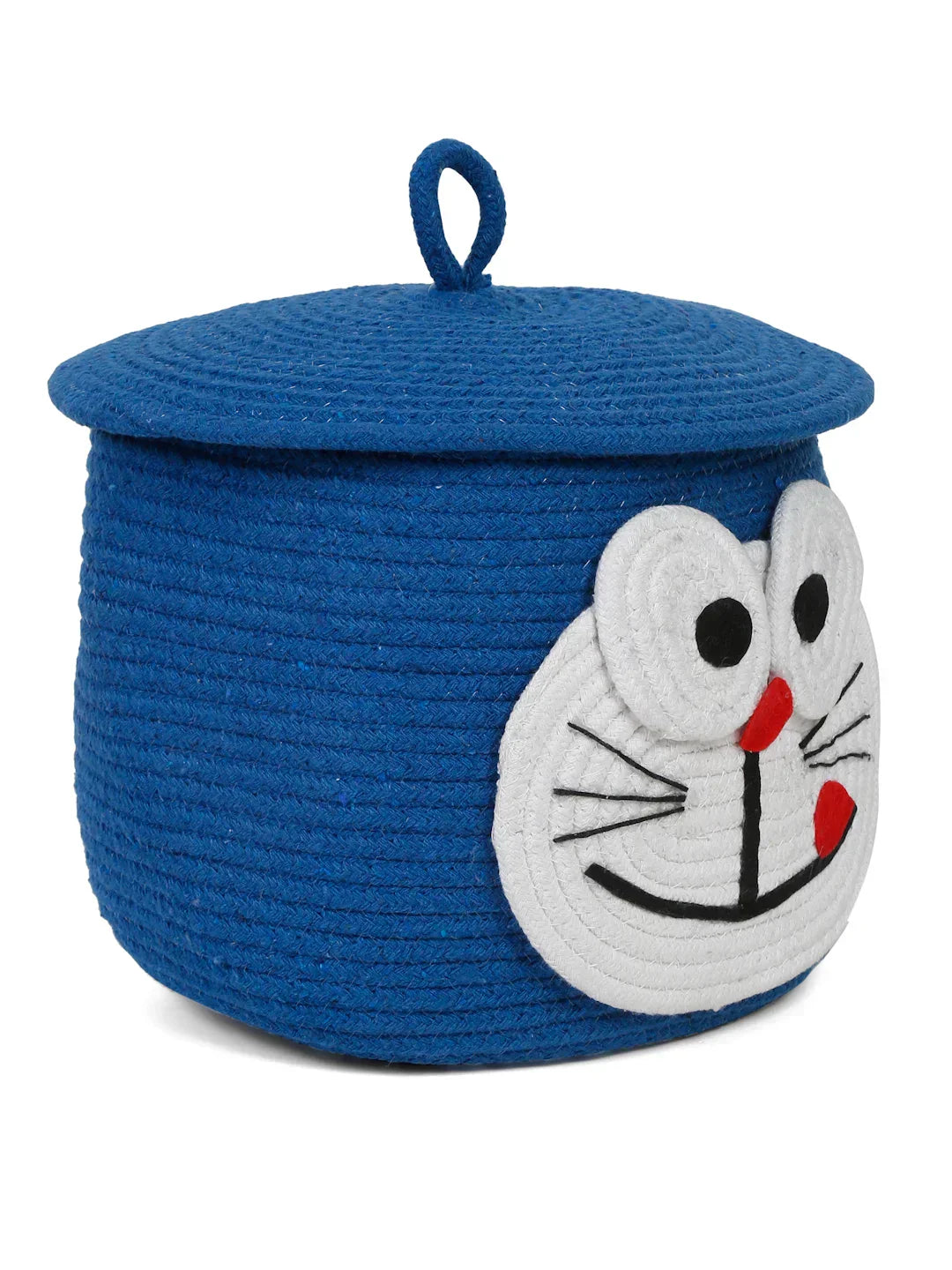 Cartoon cat storage bin for nursery organization