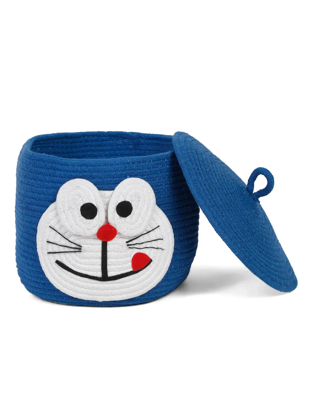 Cute cat laundry bag with cover for kids’ clothes