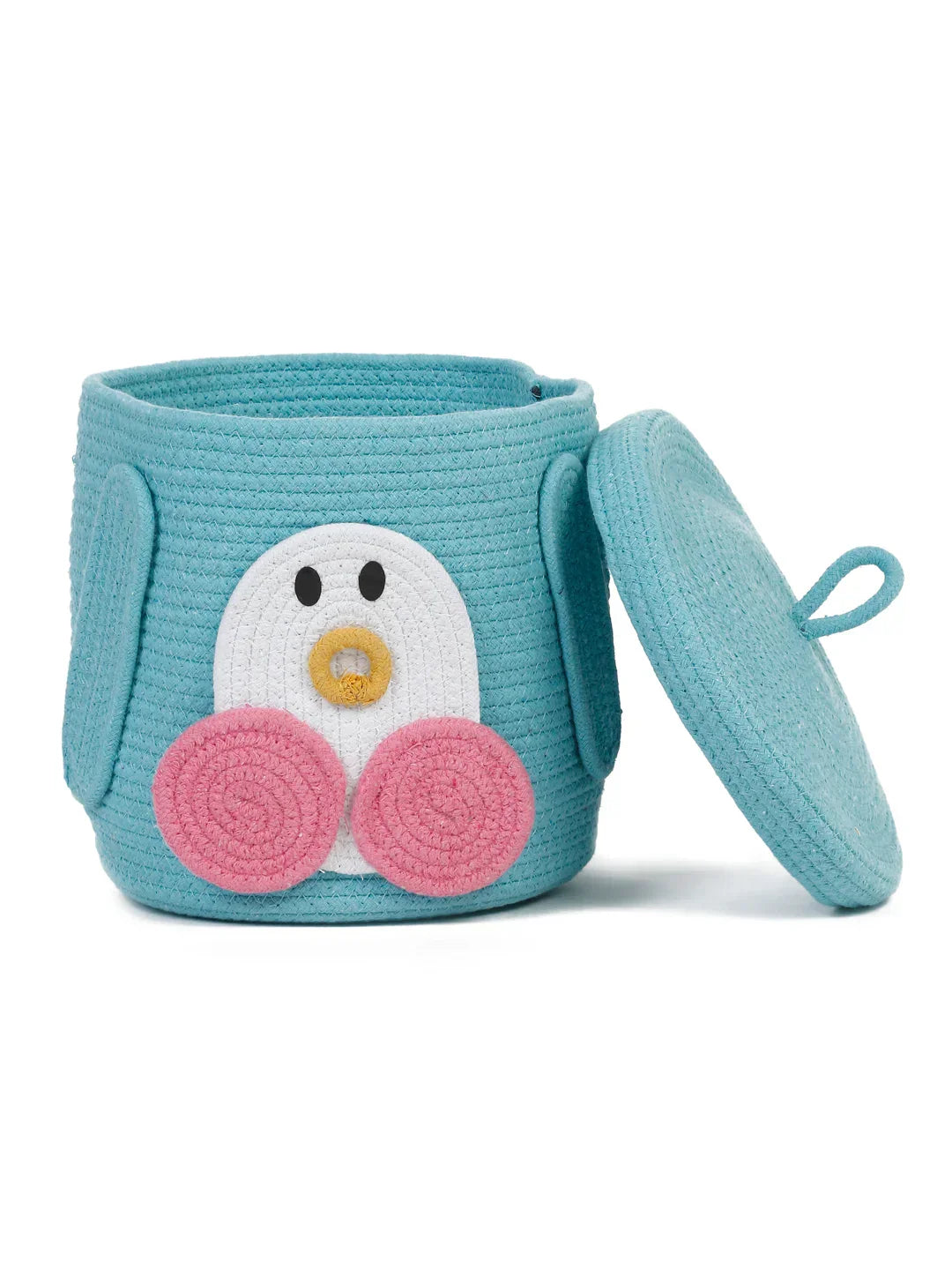 Cute cartoon penguin motif storage hamper