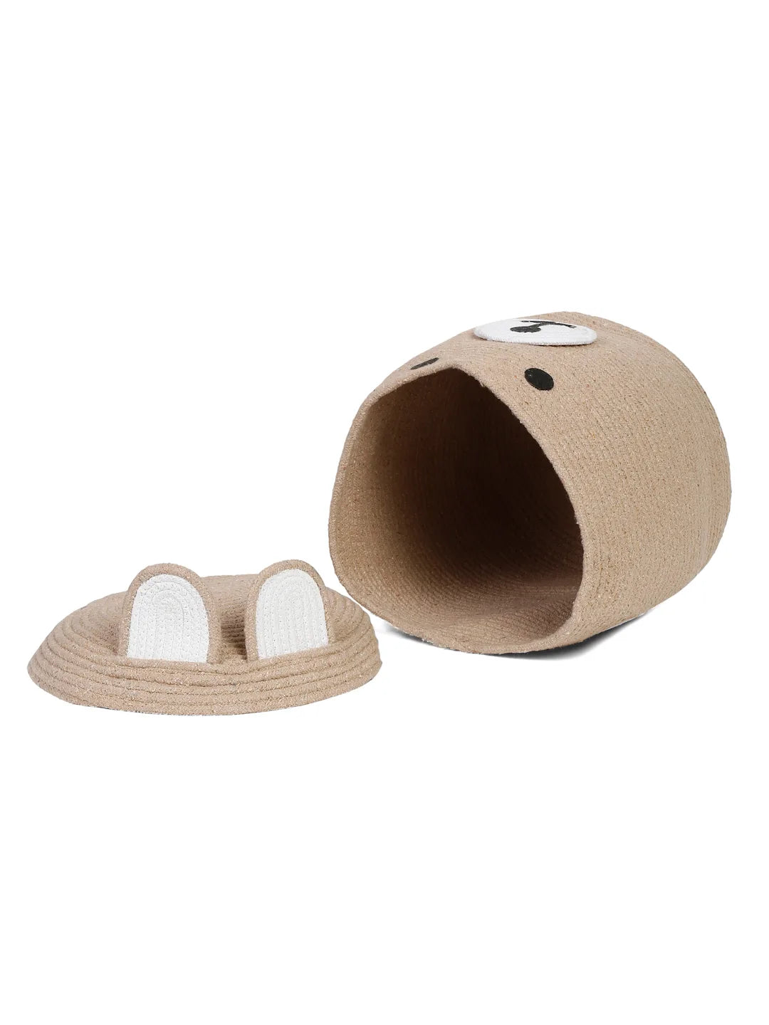 Cartoon bear laundry hamper with solid design