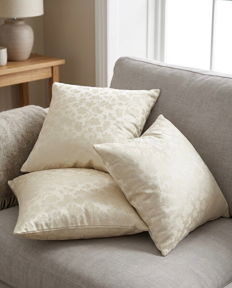 Self Design Jacquard Polyester cushion coverS ( 16 X 16 :: 24 X 24 INCH )