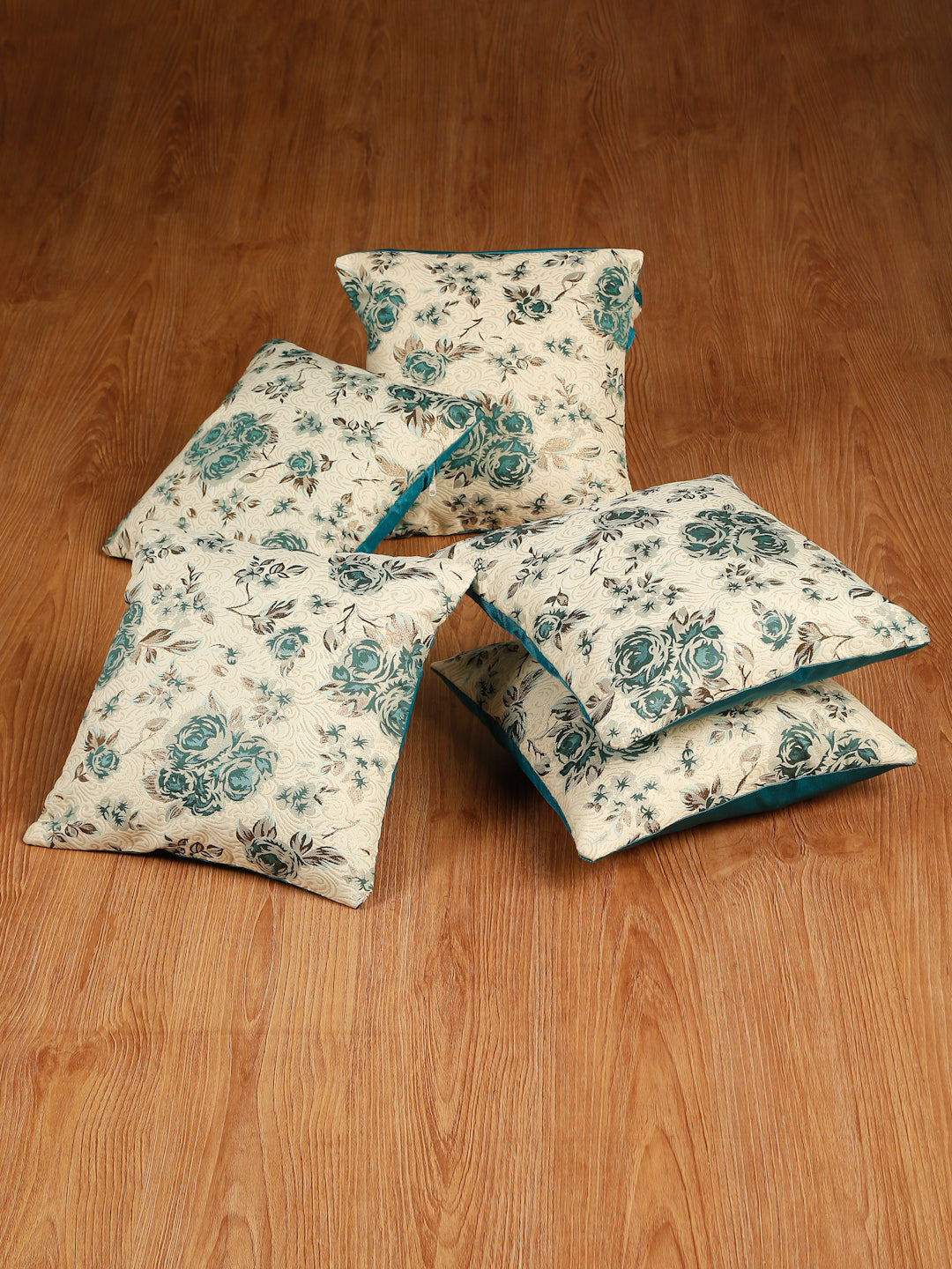 Self Design Jacquard Floral cushion coverS ( 16 X 16 :: 24 X 24 INCH )