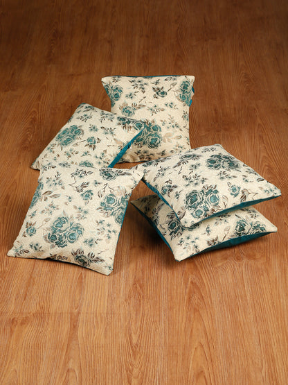 Self Design Jacquard Floral cushion coverS ( 16 X 16 :: 24 X 24 INCH )