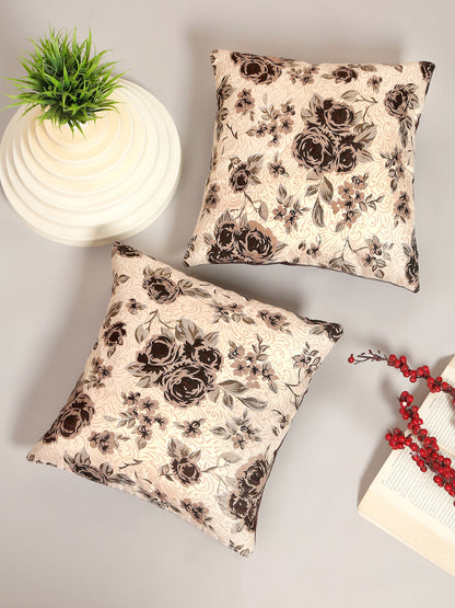 Self Design Jacquard Floral cushion coverS ( 16 X 16 :: 24 X 24 INCH )