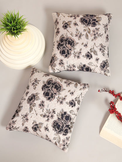 Self Design Jacquard Floral cushion coverS ( 16 X 16 :: 24 X 24 INCH )