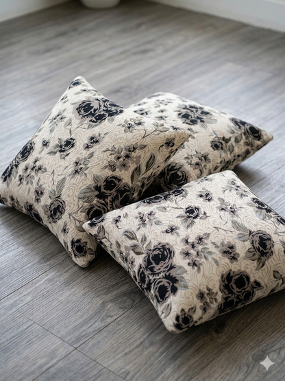 Self Design Jacquard Floral cushion coverS ( 16 X 16 :: 24 X 24 INCH )
