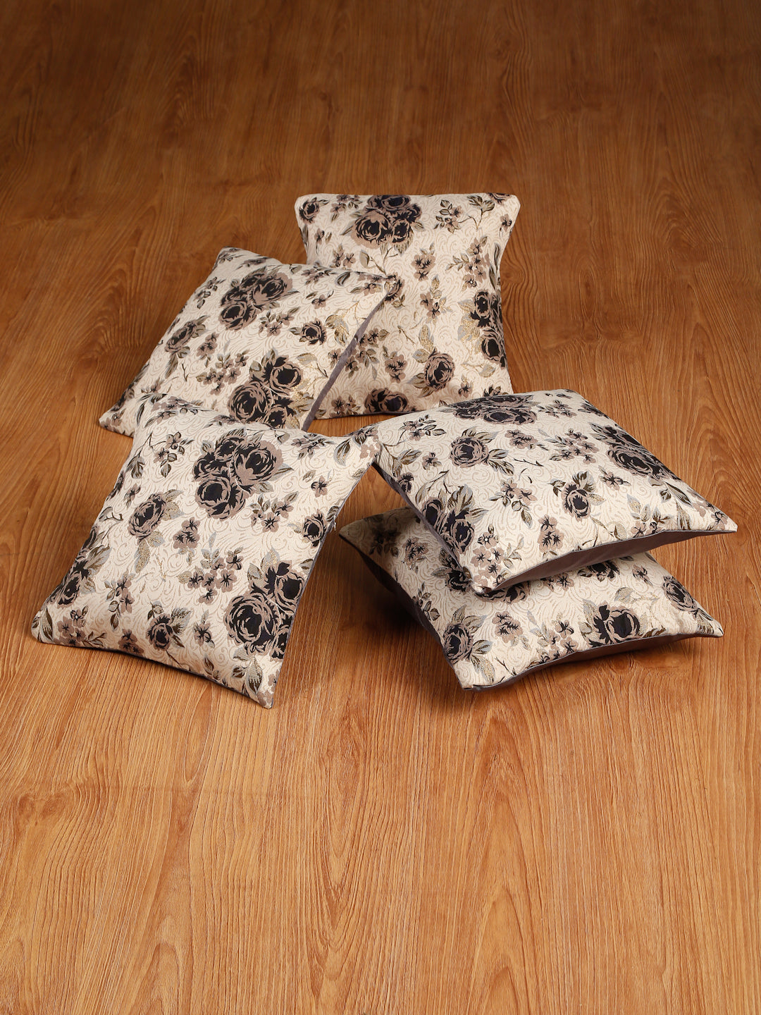 Self Design Jacquard Floral cushion coverS ( 16 X 16 :: 24 X 24 INCH )