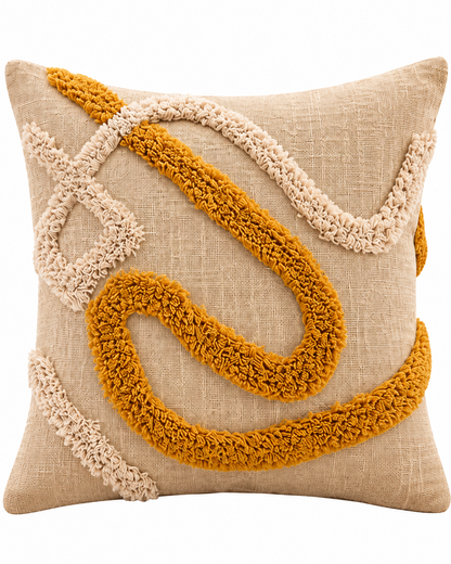 Slub Cotton & Taffeta Cushion Covers 16 x 16 Inch
