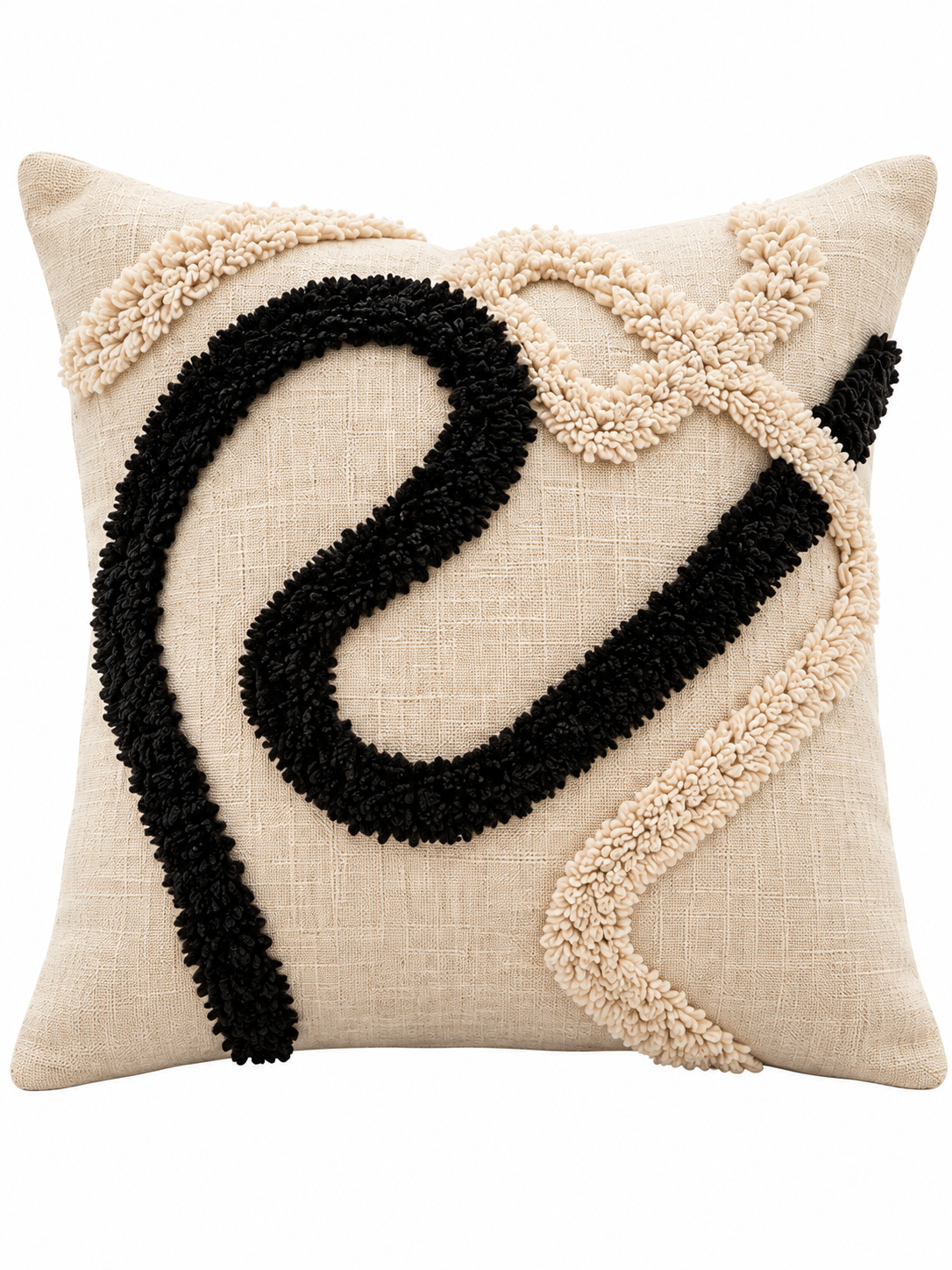 Slub Cotton & Taffeta Cushion Covers 16 x 16 Inch