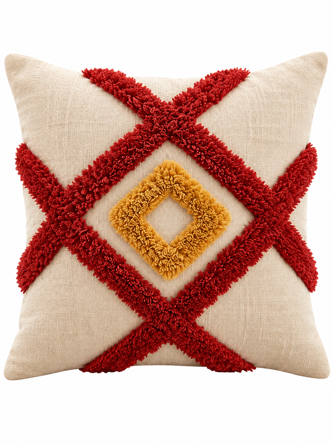 Slub Cotton & Taffeta Cushion Covers 16 x 16 Inch