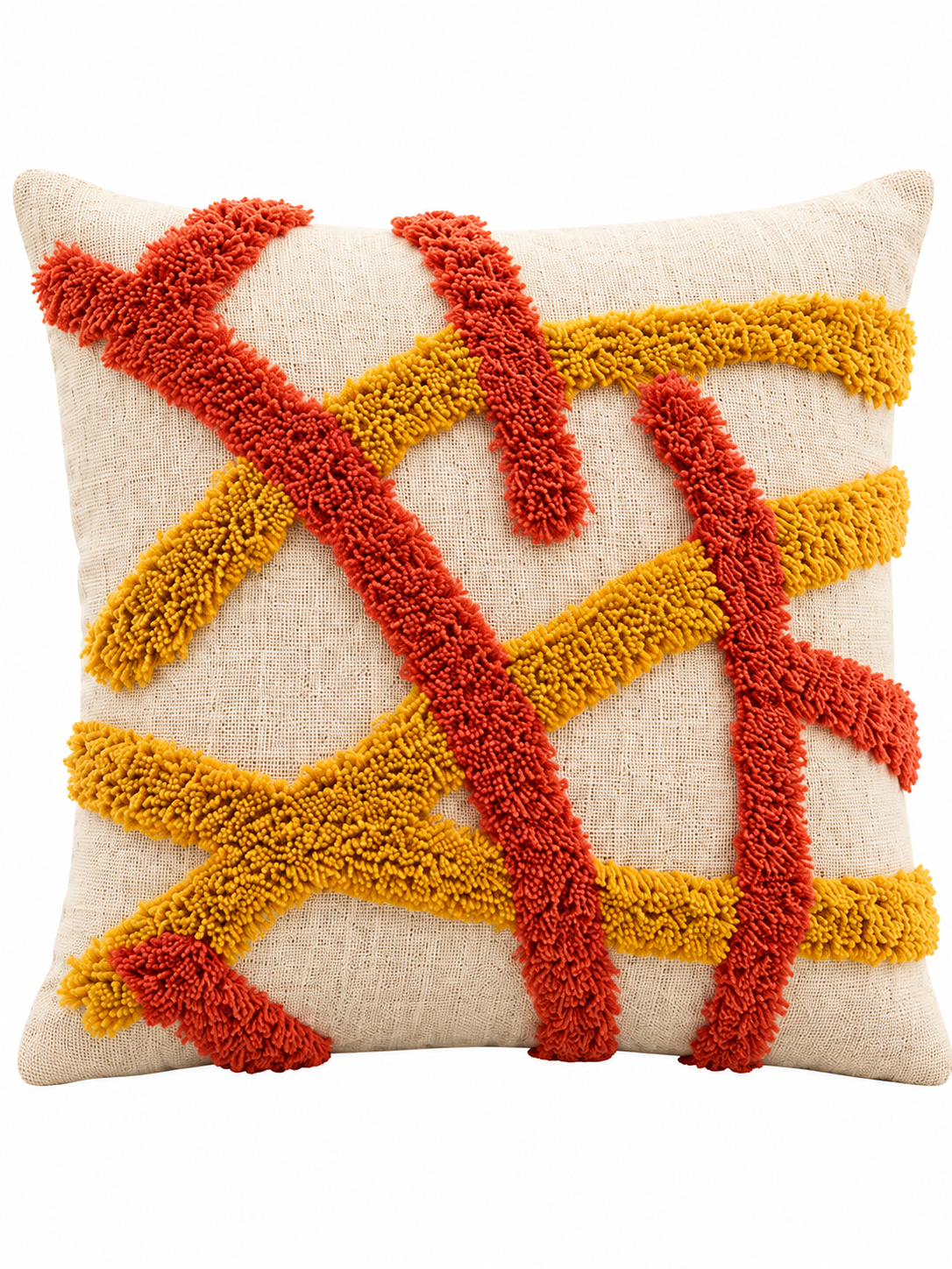 Slub Cotton & Taffeta Cushion Covers 16 x 16 Inch
