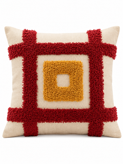 Slub Cotton & Taffeta Cushion Covers 16 x 16 Inch