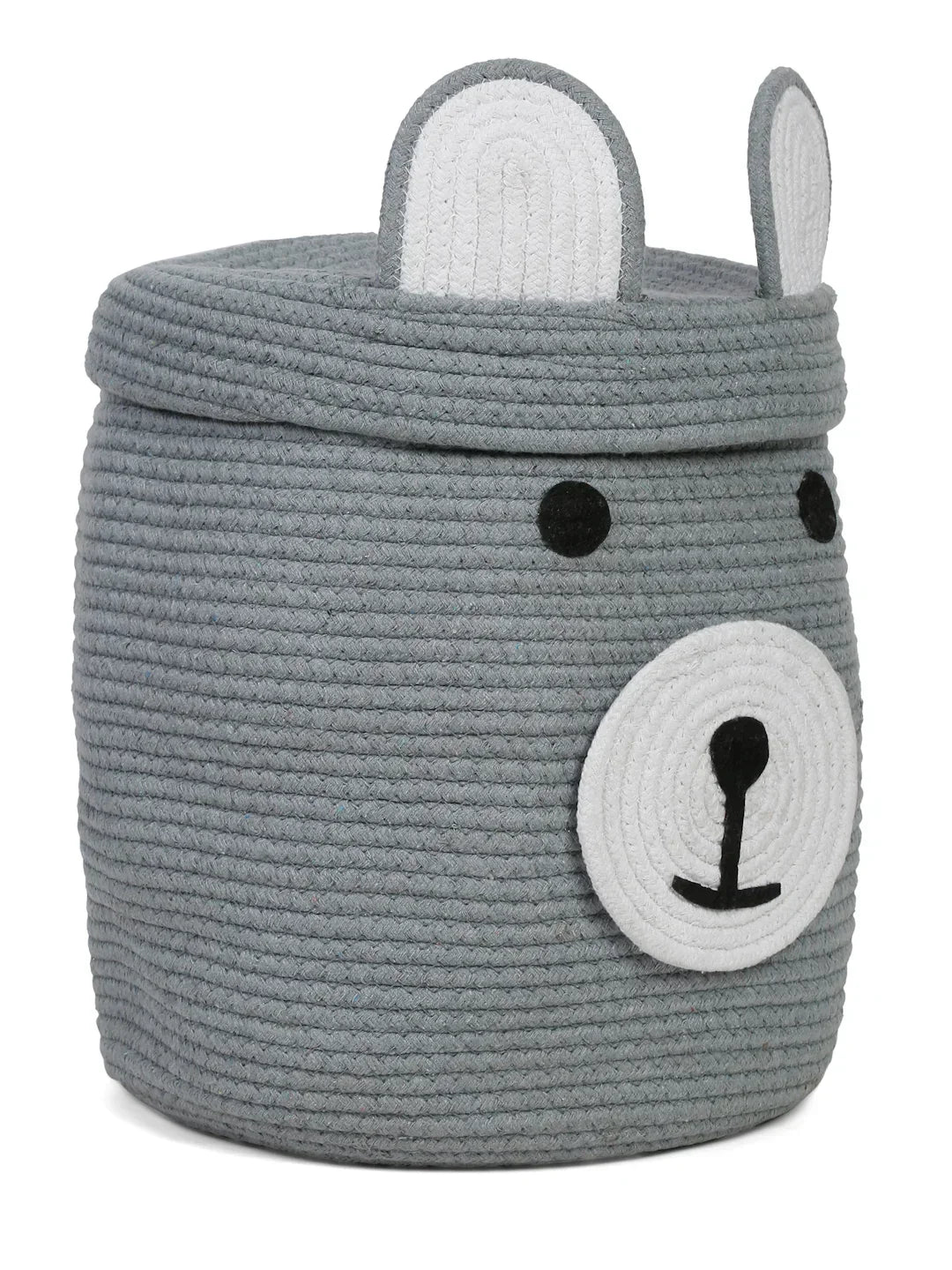 Cute cartoon bear motif storage hamper