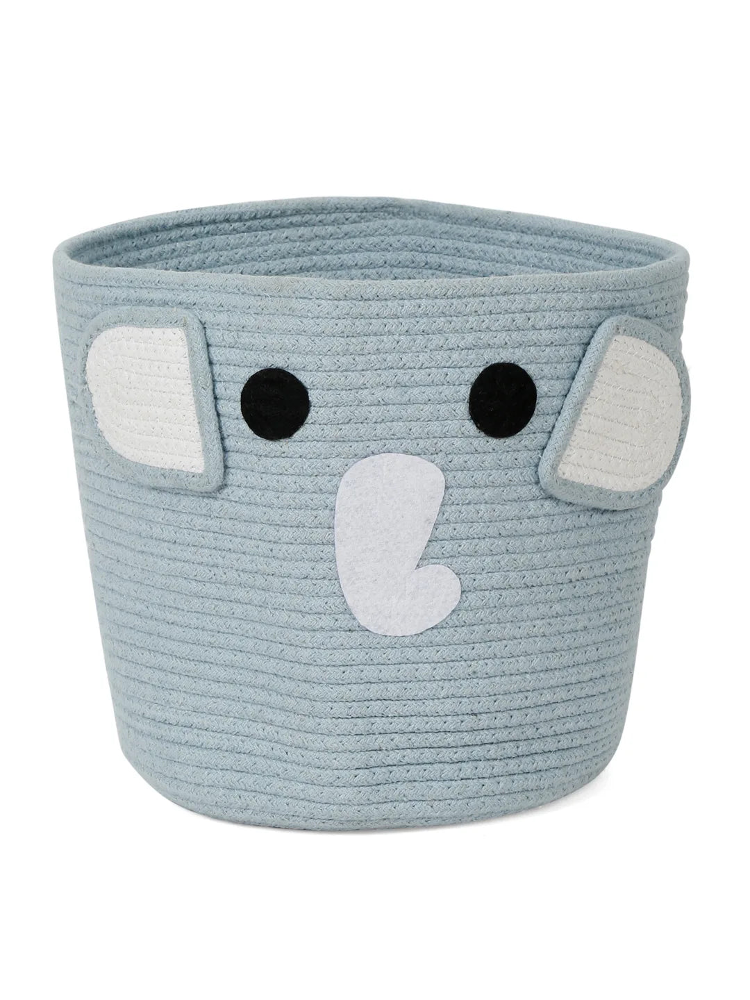 Gray elephant face laundry hamper for kids