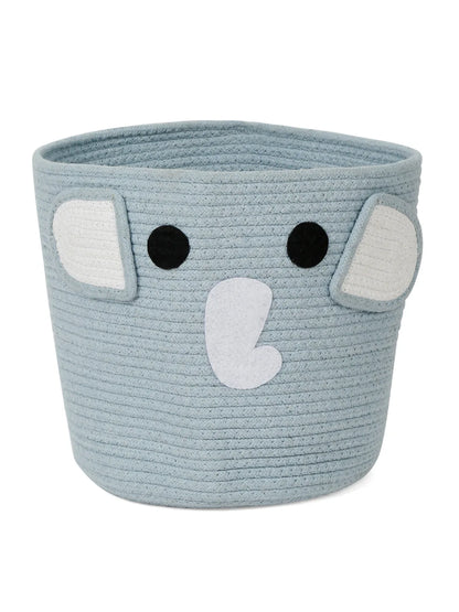 Gray elephant face laundry hamper for kids