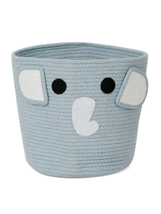Gray elephant face laundry hamper for kids