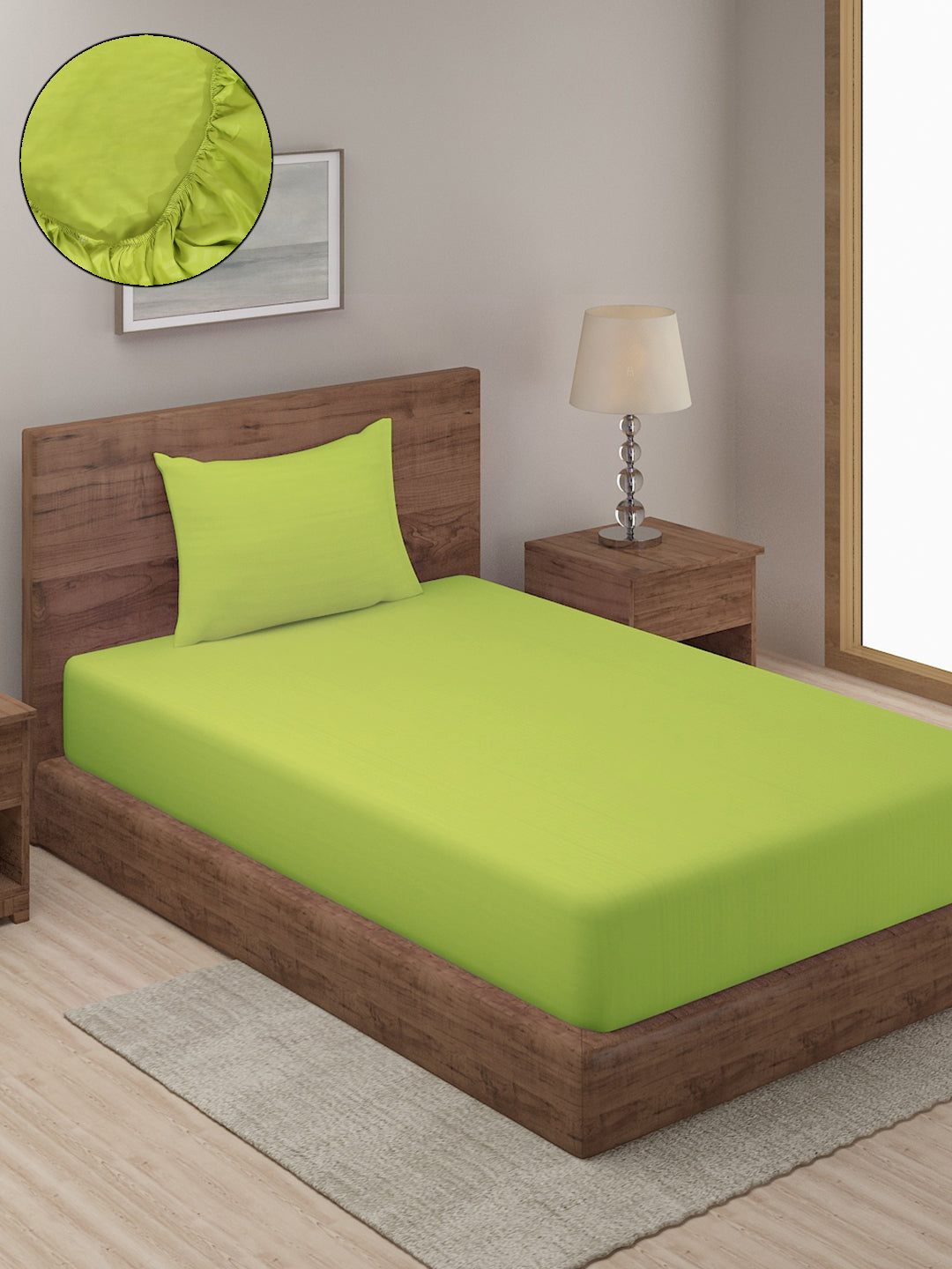 Satin Cotton Striped Premium Bedsheet with  Pillow Covers