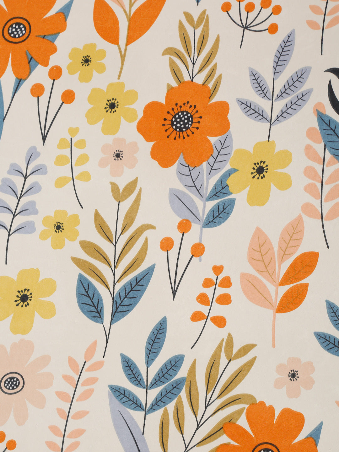 Soft Pollycotton Floral Bedsheet 220 TC Bedsheet with Maching  pillow cover