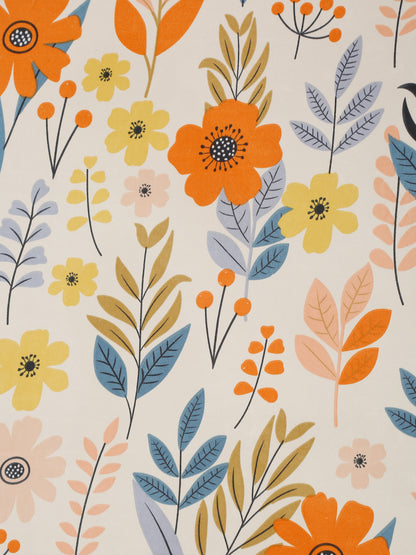 Soft Pollycotton Floral Bedsheet 220 TC Bedsheet with Maching  pillow cover