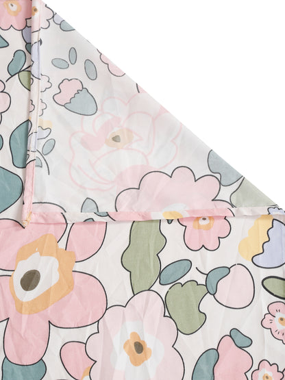Soft Pollycotton Floral Bedsheet 220 TC Bedsheet with Maching  pillow cover