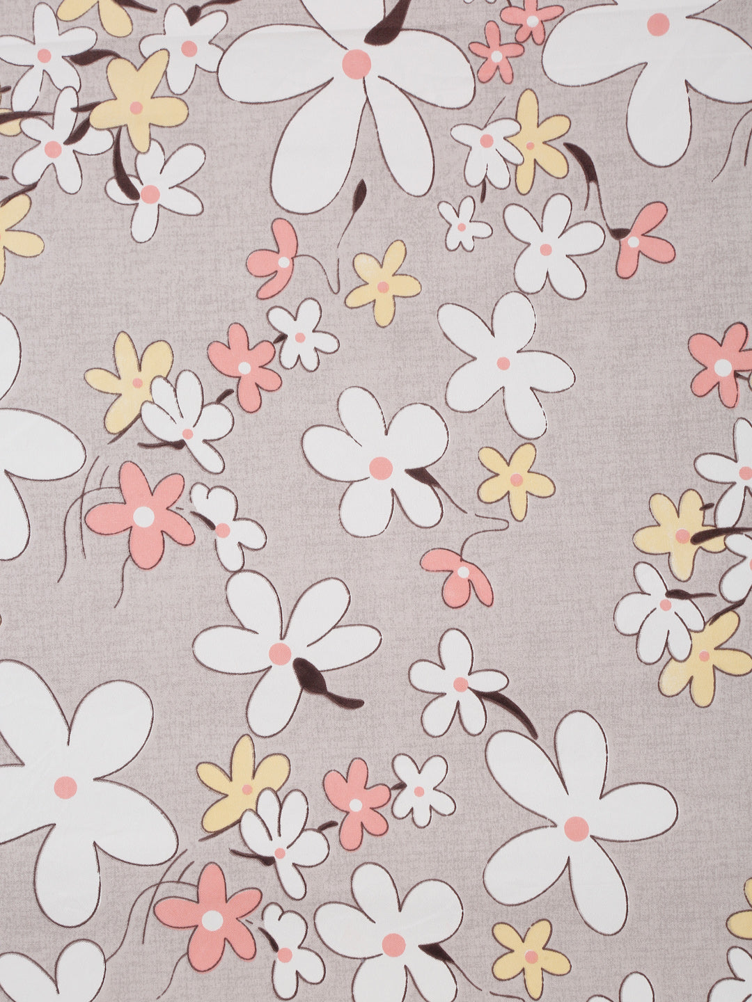 Soft Pollycotton Floral Bedsheet 220 TC Bedsheet with Maching  pillow cover
