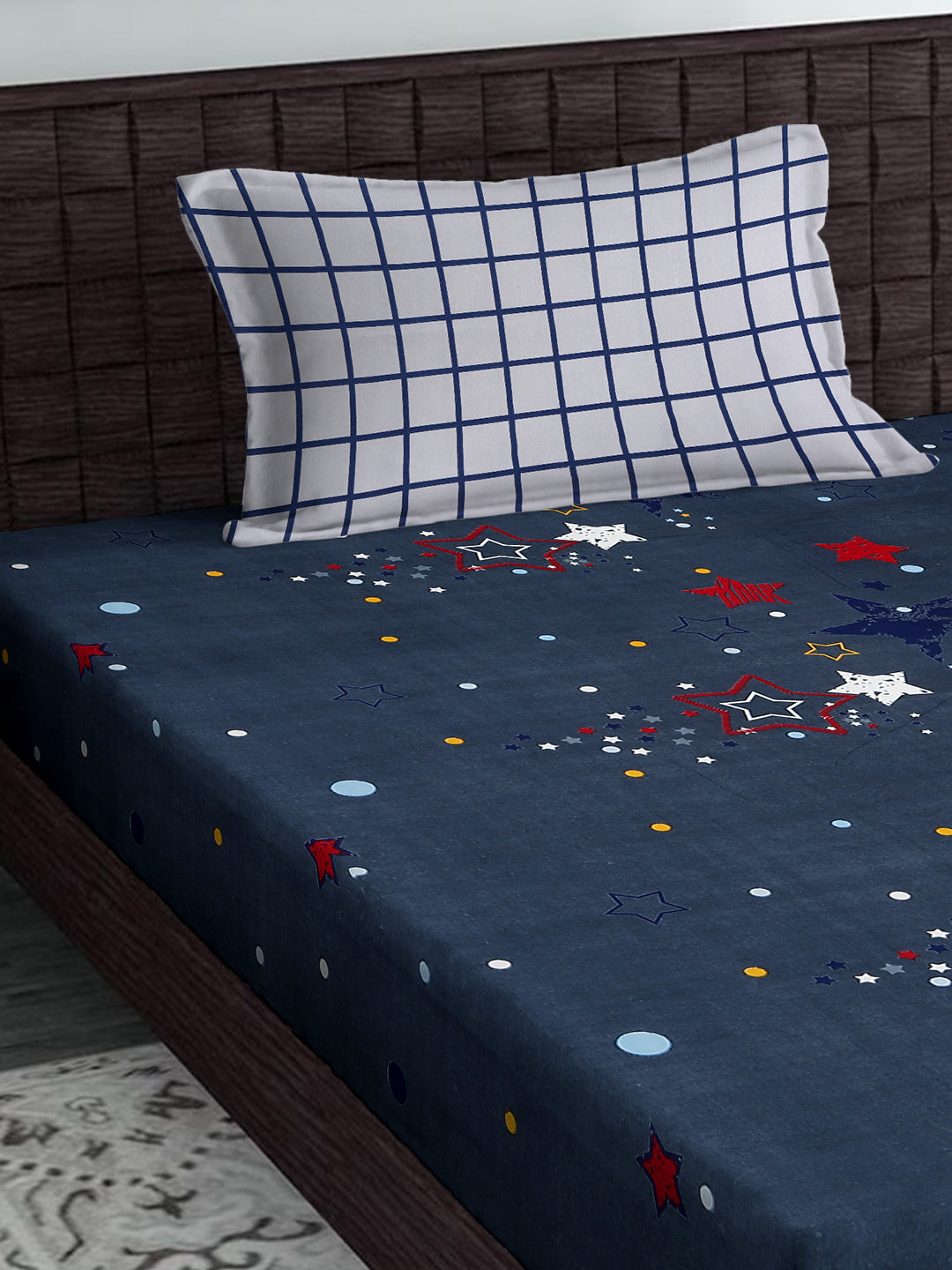 Soft Pollycotton Floral Bedsheet 220 TC Bedsheet with Maching  pillow cover