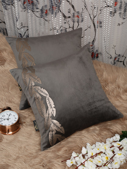 Soft Velvet Foil Printed cushion covers ( 16 x 16 inch )