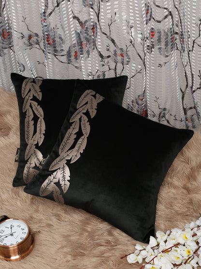 Soft Velvet Foil Printed cushion covers ( 16 x 16 inch )